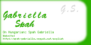 gabriella spah business card